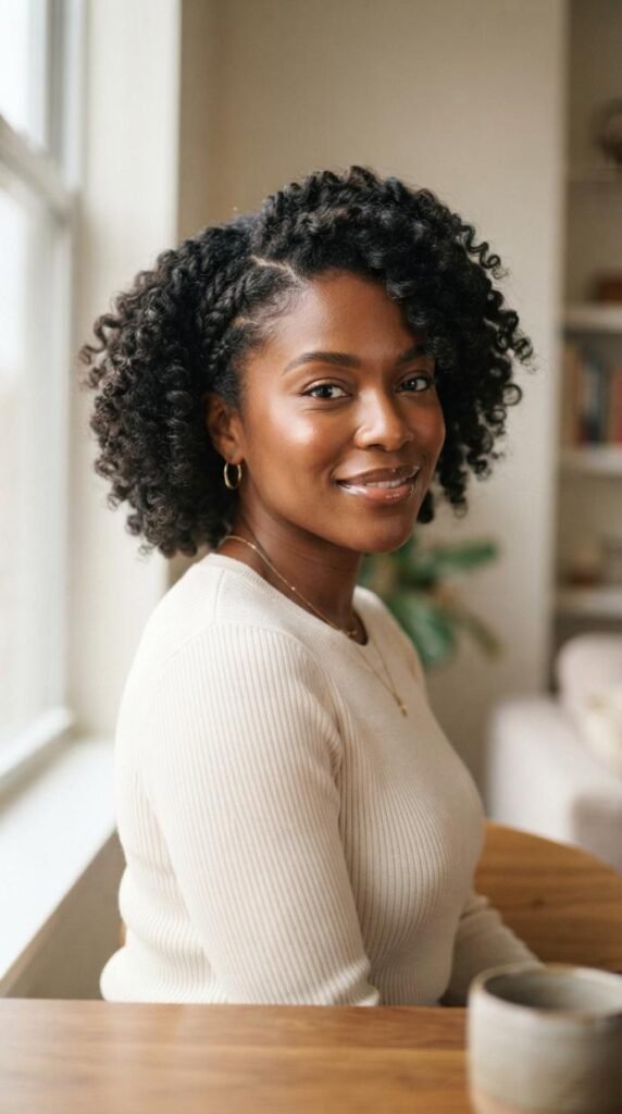 Flat Twist-Out for Defined Texture