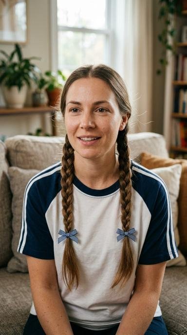 Braided Pigtails With Bows