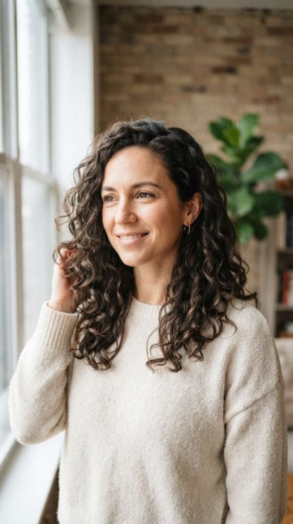 Grown-Out Curly Cut With Soft Shape