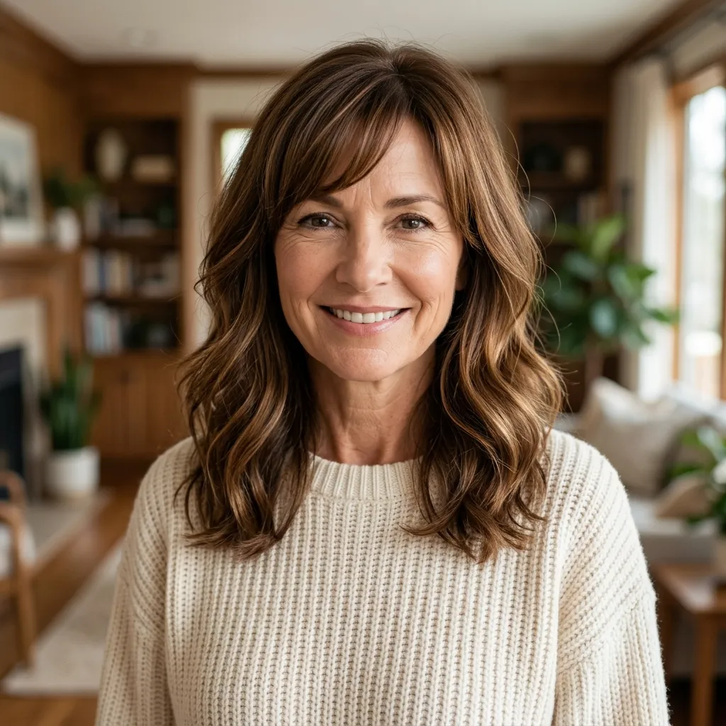 Hairstyles for Women Over 40 with Bangs