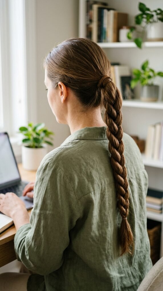 Rope Braid Ponytail