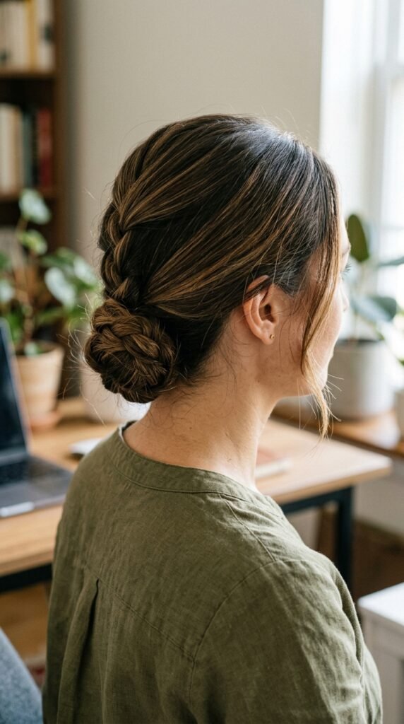 Braided Low Bun