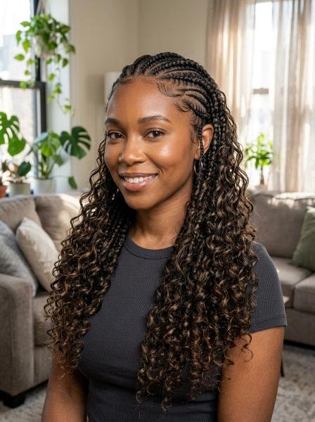 Long Curly Quick Weave