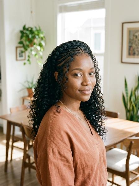 Quick Weave With Braided Crown