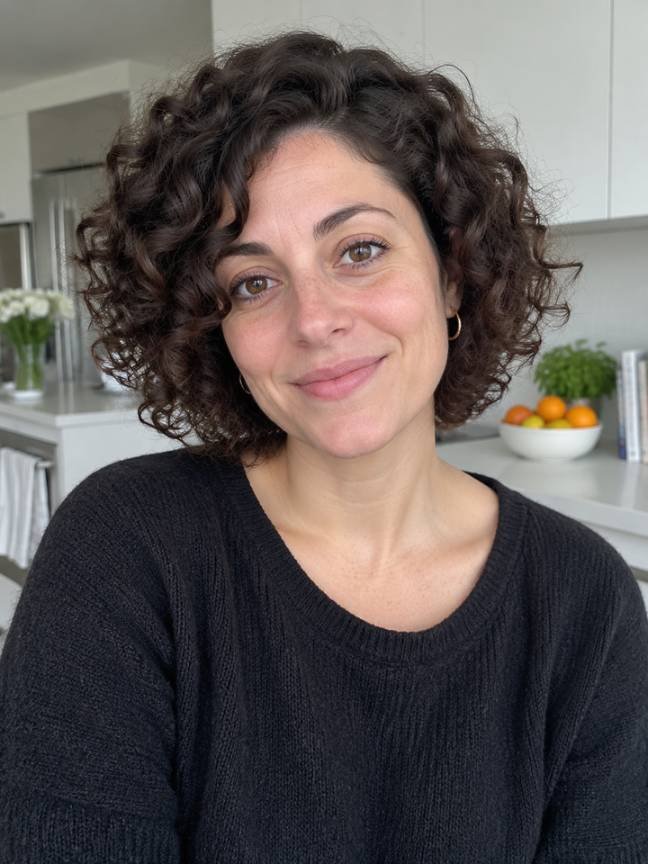 Rounded Curly Bob