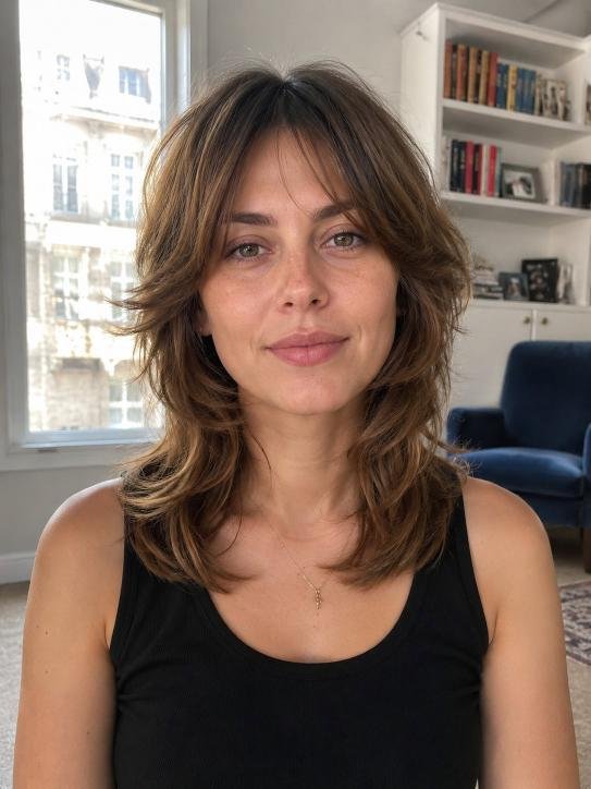 Shaggy Shoulder Length Hairstyles