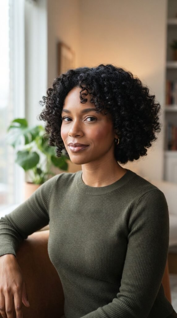 Short Curly Bob