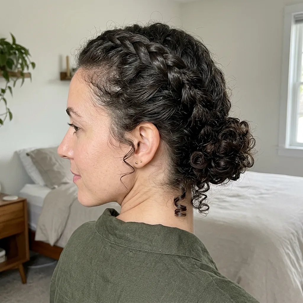 Short Curly Updo Hairstyles