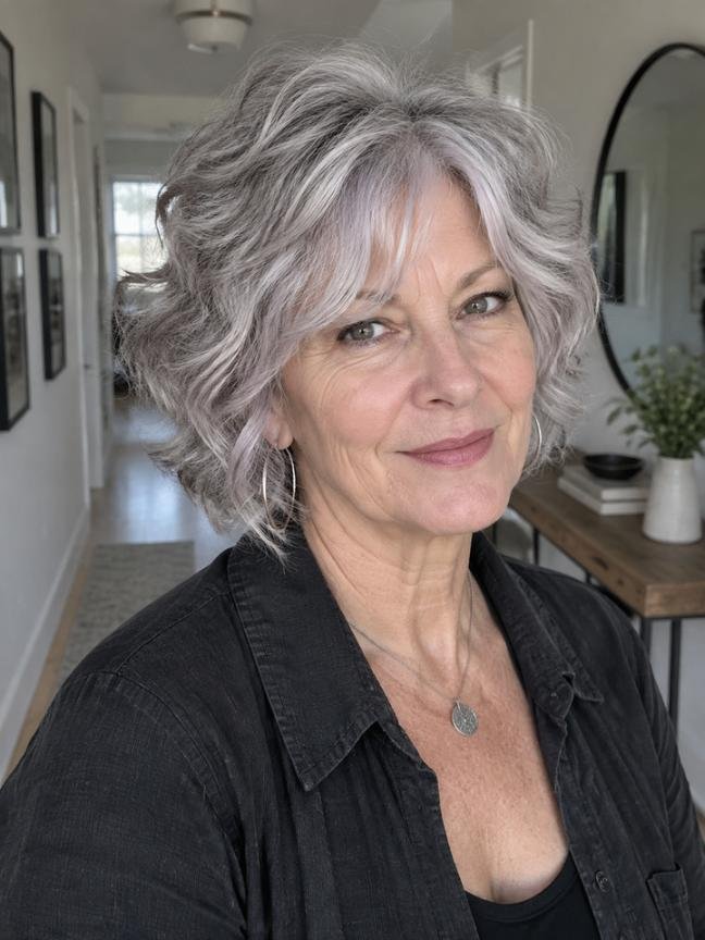 Short Wavy Shag with Lightweight Layers