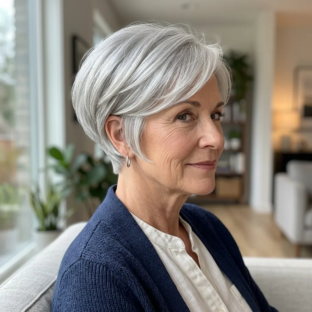 Short Wedge Haircuts for Older Women