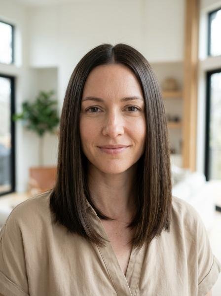 Sleek Glossy Straight Lob