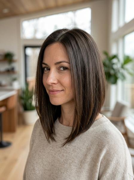 Shoulder Length Long Bob Hairstyles