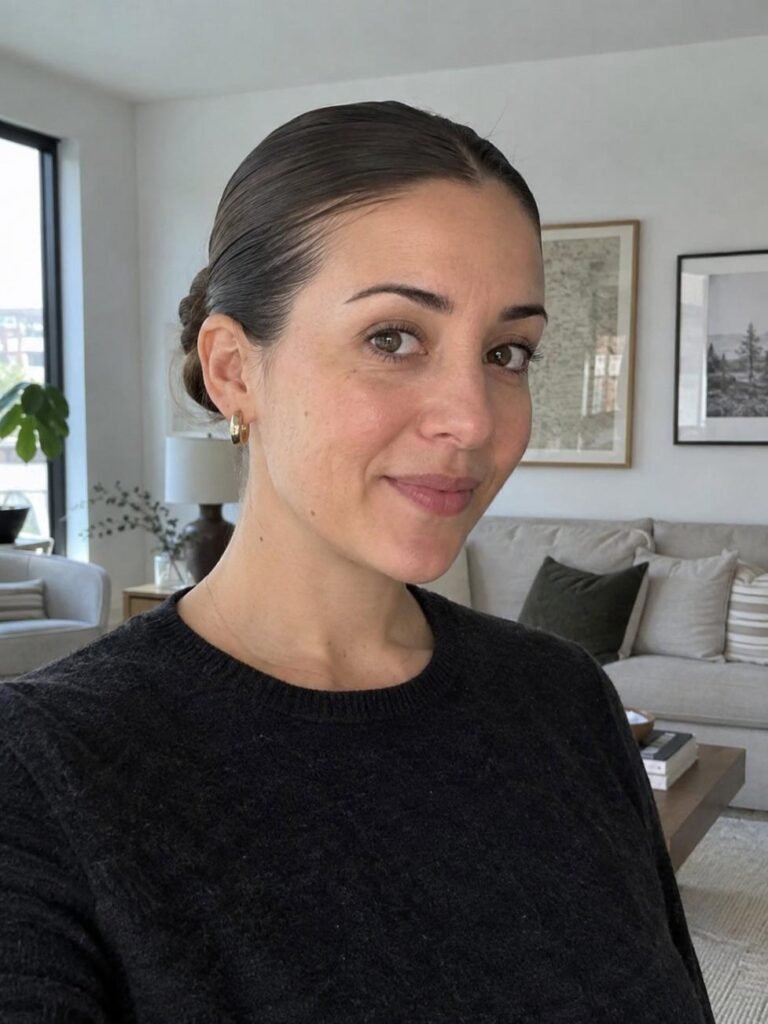 Sleek Slicked Back Low Bun