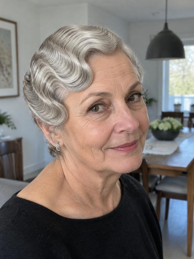 Vintage Finger Waves with a Modern Twist