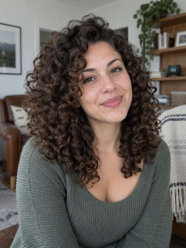 Voluminous Diffused Curls