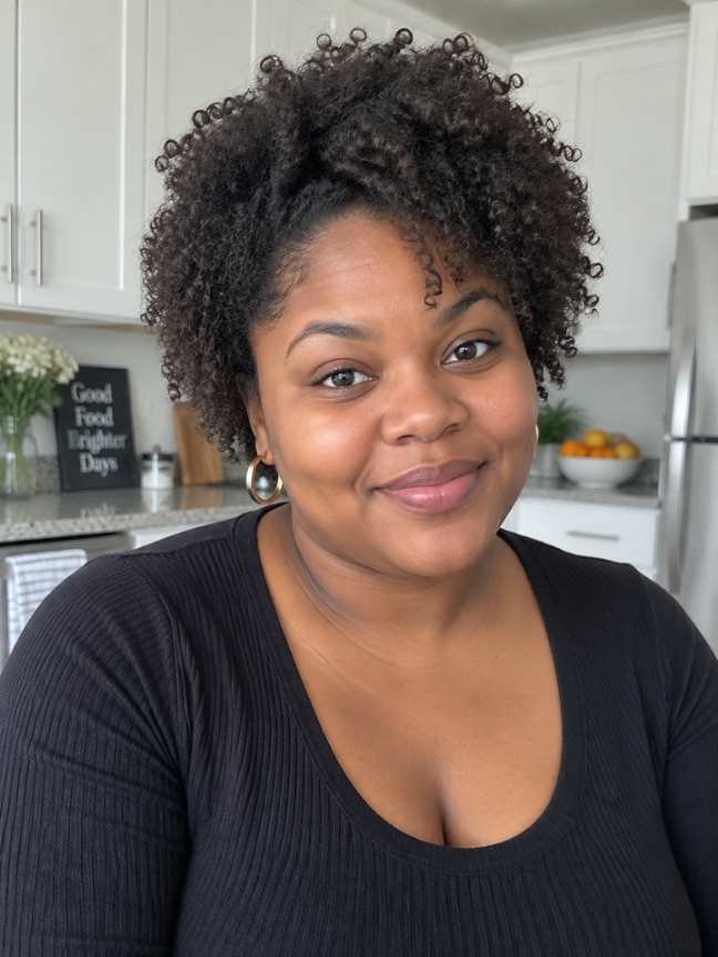 Wash-and-Go Style With Crown Volume