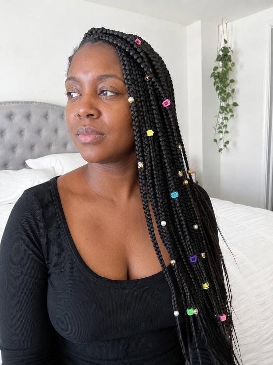 Clips on Braids or Twists