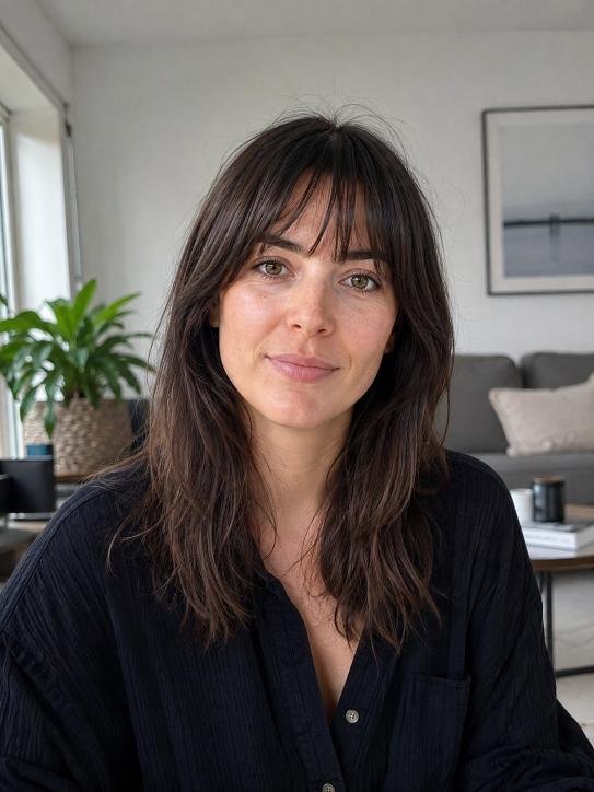 Long Layers With Birkin Bangs