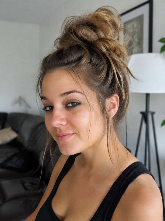 Messy High Bun