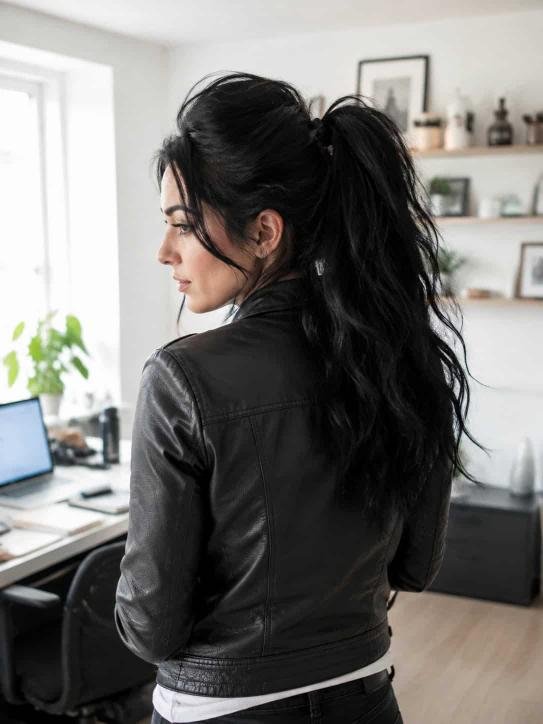 Messy High Ponytail