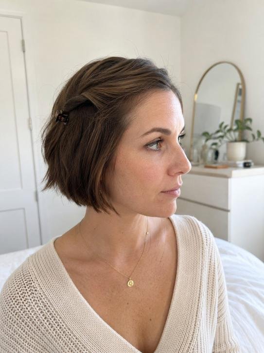 Mini Clip on a Short Bob
