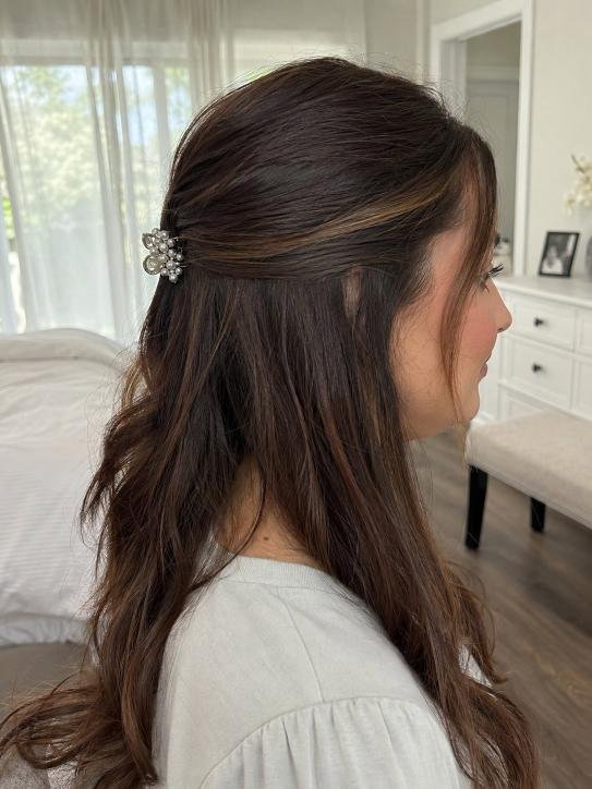 Pearl Clip Half-Up