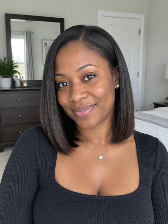 Silk-Press Blunt Lob