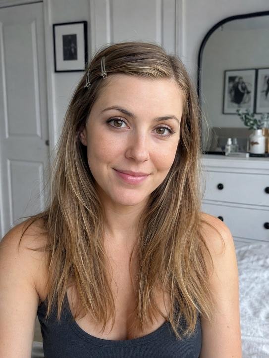 Snap Clips Holding Back Bangs