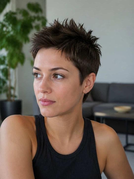 Spiky Gelled Pixie
