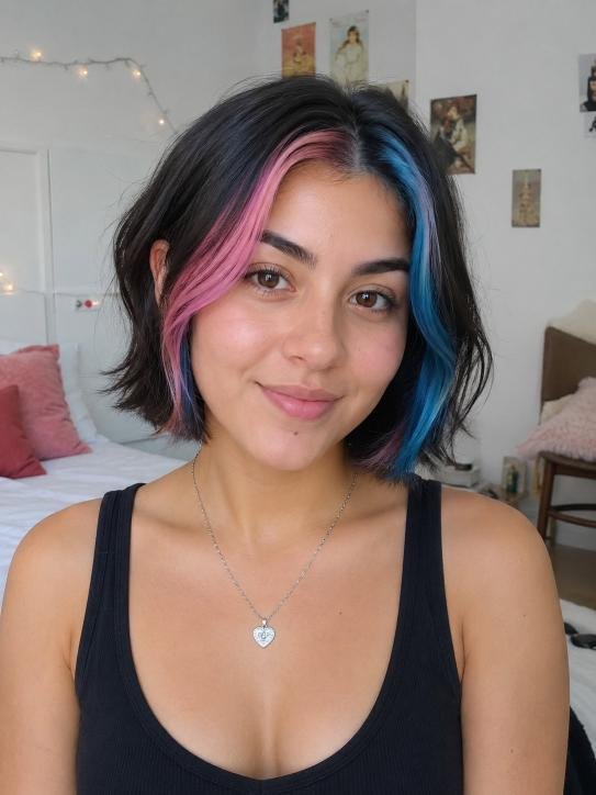 Temporary Colored Streaks