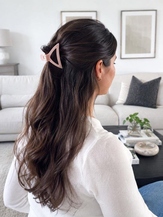 Twisted Half-Up With a Shape Clip