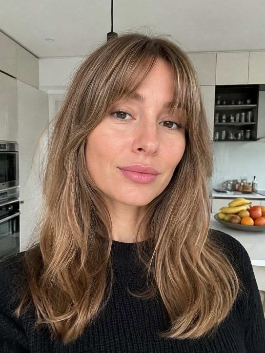 Wispy Airy Curtain Bangs